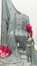 Shanaya S 199 A Fox Georgette Embroidery Sequence Work Heavy Hand Khatali Handwork Pakistani Suits