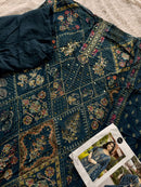 Mehboob Tex 1697 B Pure Viscose Maslin Digital Print With Aari Handwork Pakistani Suits