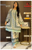 Aasha Designer 10006 Modal Sattin Print Cord Set