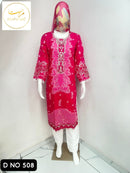 Mannat D 508 Readymade Lawn Suits With Heavy Patches Work Pakistani Suits