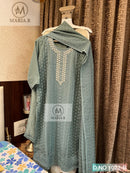Maria B 1022 B Georgette With Sifli Work Pakistani Suits