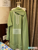 Maria B 1022 C Georgette With Sifli Work Pakistani Suits