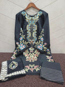 Naimat Nfs 1159 B Roman Silk Embellished With Beautiful Embroidery Work Pret Kurti