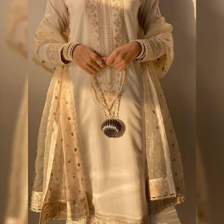 SD 1913 Designer Roman Silk Sequence Embroidered Cotton Work Traditional Suits