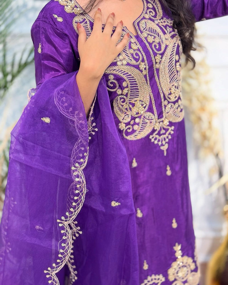SD 352 Chinon Cording Sequence Embroidery Work Suits