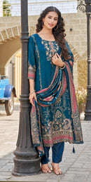 Shree Fabs KT 246 Pure Viscous Maslin Digital Print And Hand Work Pakistani Suits