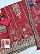 Shree Fabs KT 246 A Pure Viscous Maslin Digital Print And Hand Work Pakistani Suits