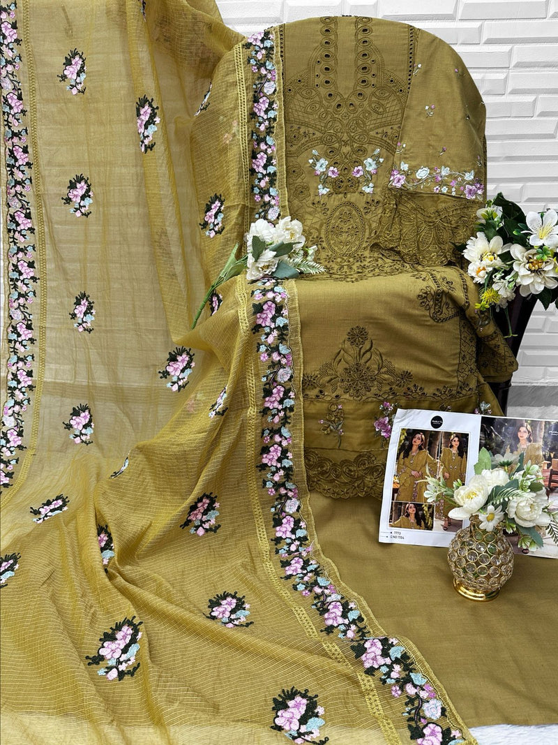 Mehboob Tex 1704 Pure Cotton With Heavy Self Embroidery Work Pakistani Suits