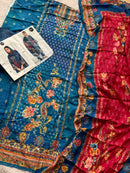 Mehboob Tex 1694 Pure Viscose Maslin Digital Print With Aari Handwork Pakistani Suits