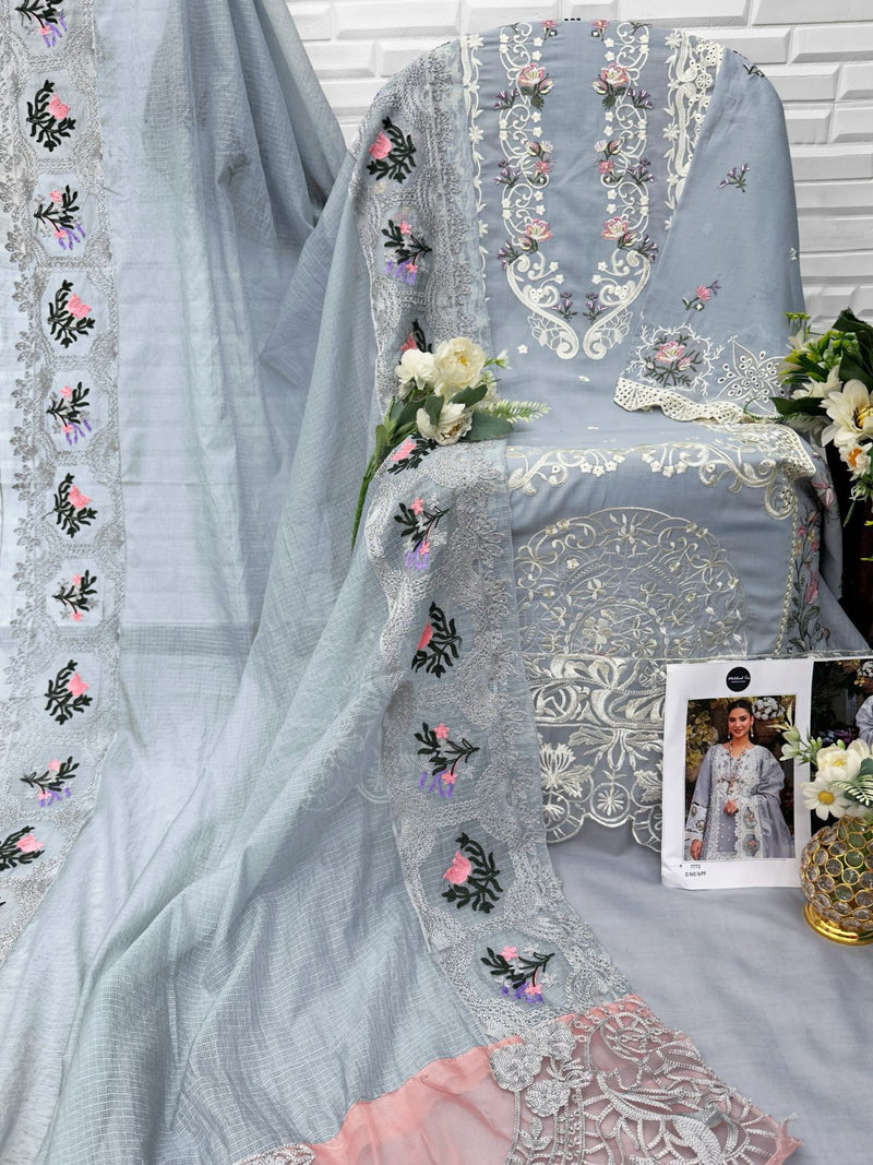 Mehboob Tex 1699 Pure Cotton With Heavy Self Embroidery Worked Pakistani Suits