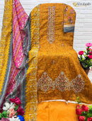 Al Zohaib 1088 Pure Cotton Print With Embroidery Self Work Pakistani Suits
