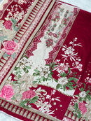 Jihan 3814 Print With Exclusive Embroidery Patches Work Lawn Suits