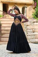 LW 9256 Black Attractive Navratri Special Gown Rich Sense Of Style