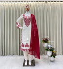 SD 386 Designer Wear Roman Silk Embroidered Work Traditional Suits