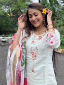 Sonu 8969 Pure Viscose Chanderi With Sequence Embroidery Work Casual Kurti