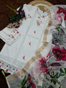 Sonu 8969 Pure Viscose Chanderi With Sequence Embroidery Work Casual Kurti