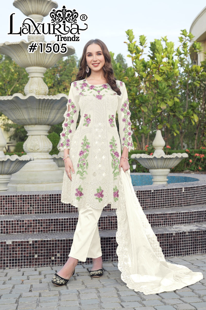 Laxuria Trendz 1505 C Designer Style Tunic Classic Heavy Embroidery Luxury Pŕet