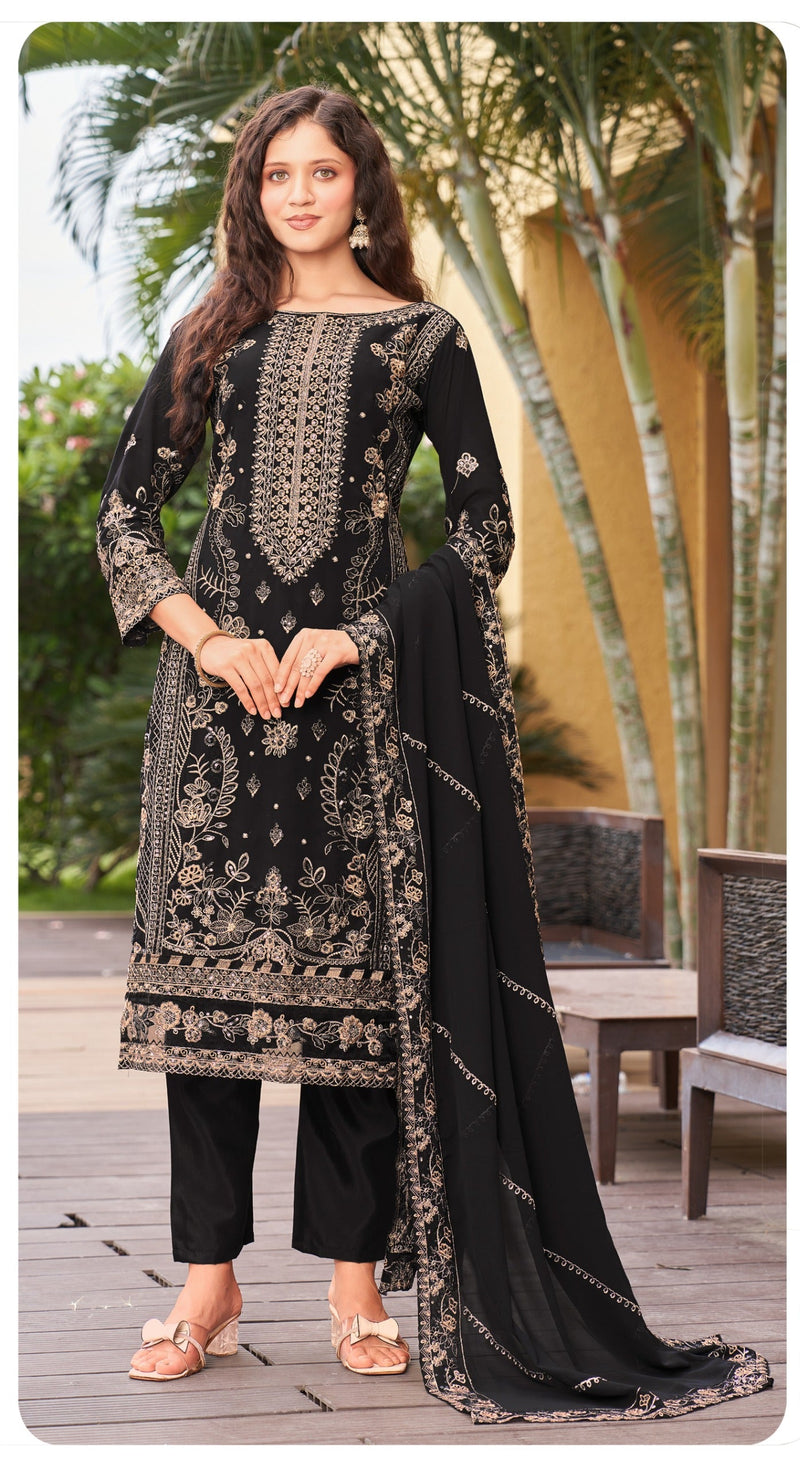 Sajida Designer SD 1039 Khushbu Georgette Heavy Embroidered With Khatli Work Pakistani Suits