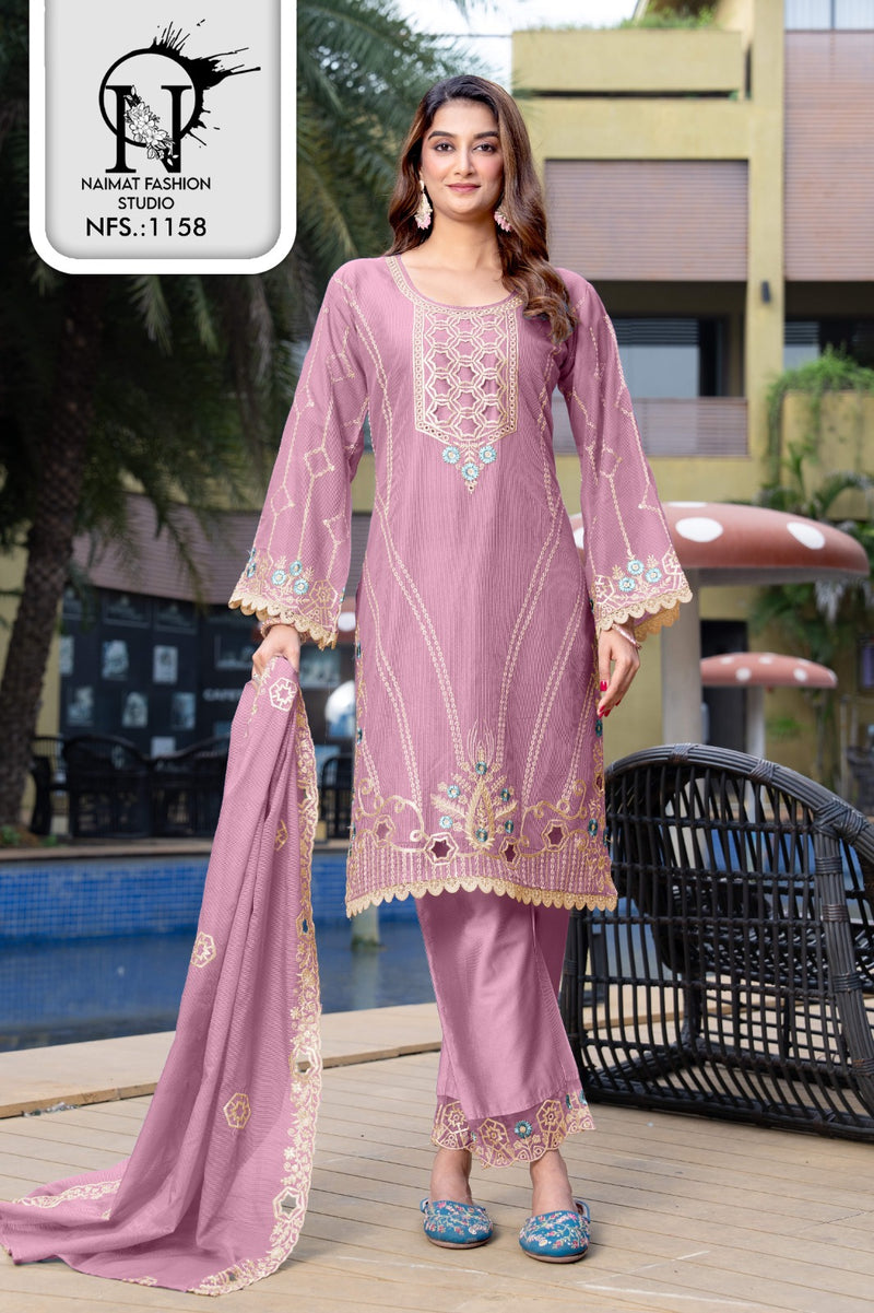 Naimat Fashion 1158 B Embellished With Beautiful Embroidery Work Pakistani Pret