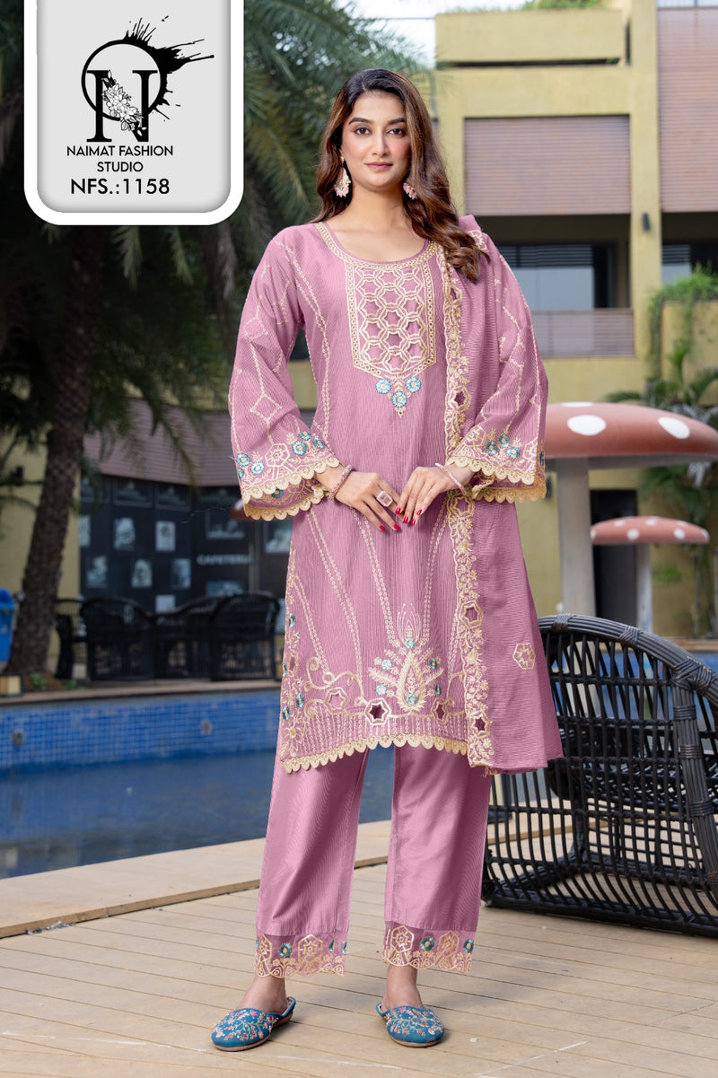 Naimat Fashion 1158 B Embellished With Beautiful Embroidery Work Pakistani Pret
