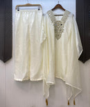 LG 1890 Designer Wear Exclusive Embroidered With Real Mirror Worked Kaftan Cord Set