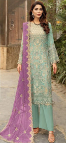 Al Khushbu 4049 E Georgette With Heavy Embroidered With Moti Work Suits