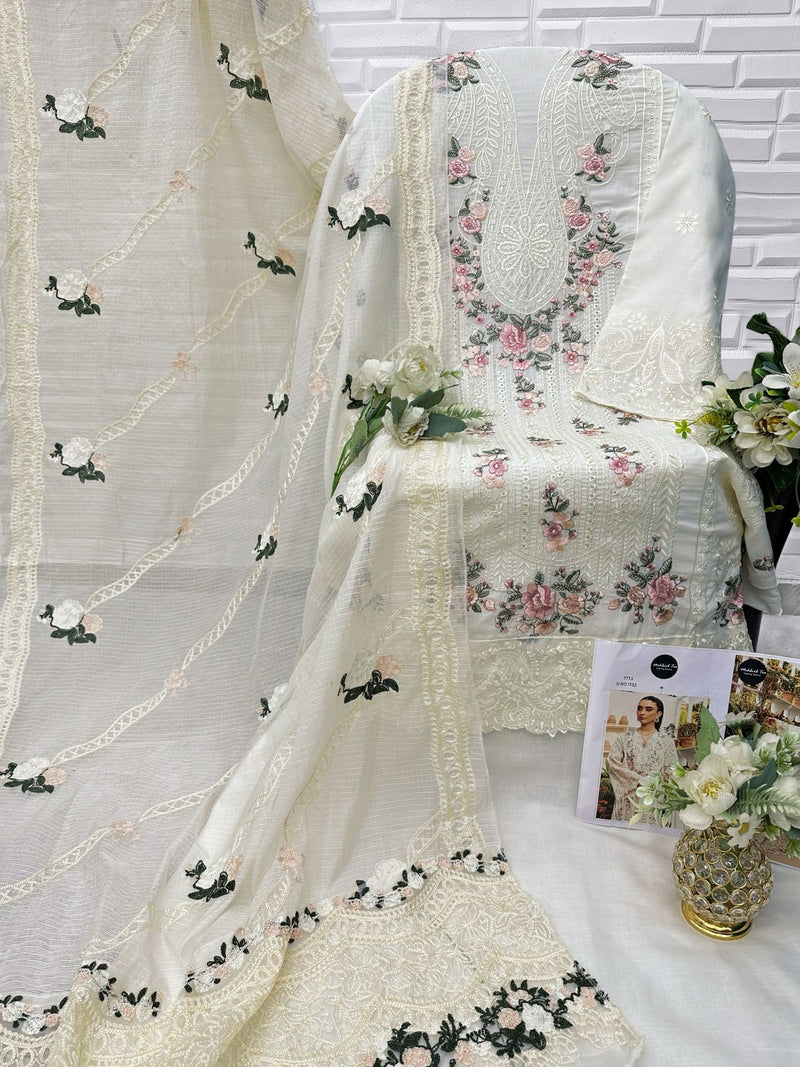 Mehboob Tex 1702 Pure Cotton With Heavy Self Embroidery Work Pakistani Suits