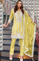 Noor Jahan NJ 39 Organza Fabric With Heavy Embroidery And Handwork Pakistani Suits