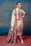 Jihan 3822 B Pure Viscous Muslin Digital Print With Exclusive Aari N Handwork Pakistani Suits