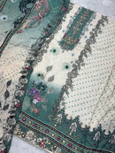 Jihan 3822 Pure Viscous Muslin Digital Print With Exclusive Aari N Handwork Pakistani Suits