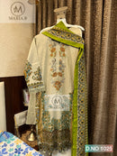 Maria B 1025 Readymade Cotton Self Embroidery Work Casual Wear Suits