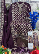 Al Khushbu Alk 166 N Faux Georgette Embroidered With Heavy Handwork Suits