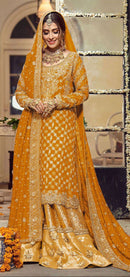Al Khushbu Alk 166 O Faux Georgette Embroidered With Heavy Handwork Suits
