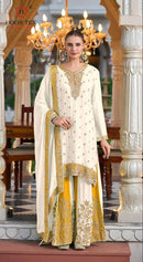 Hoor Tex HF 127 Heavy Chinon With Emboridery Work Pakistani Suits