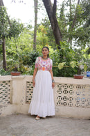 LW 9274 B Reyon Fabric With Kutchi Gamthi Embroidered Thread Work Navratri Gown