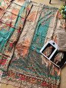 Mehboob Tex 1679 D Pure Viscose Maslin Digital Print With Aari Handwork Pakistani Suits