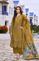Affan Creation R 62 B Roman Silk With Heavy Embroidery Boring Work Suits