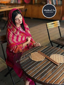 Mehboob Tex 1677 Pure Cotton Print With Self Embroidery Work Pakistani Suits