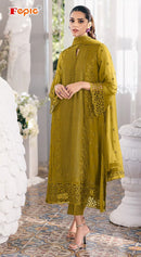 Fepic Rosemeen C 1822 Georgette Embroidered Worked Pakistani Suits