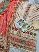 Mehboob Tex 1708 Pure Viscose Maslin Digital Print With Aari Handwork Pakistani Suits