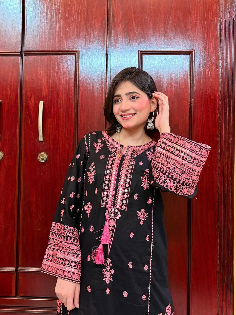 LG 1993 Designer Embroidered With Real Mirror Worked Roman Silk Suits