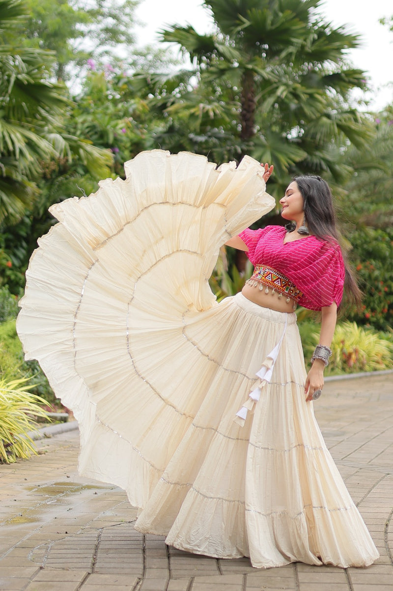 KA 5037 Adorable Designer Readymade Cotton Lehenga choli Set