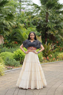 KA 5037 C Adorable Designer Readymade Cotton Lehenga choli Set