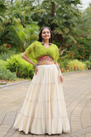 KA 5037 D Adorable Designer Readymade Cotton Lehenga choli Set