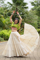 KA 5037 D Adorable Designer Readymade Cotton Lehenga choli Set