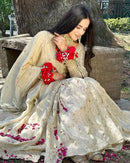 Srk 5172 Pure Chinon Silk With Heavy Embroidery Sequence Work Traditional Suits