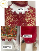 Mannat D No 505 Designer Cotton Wear With Beautiful Heavy Neck Work Suits