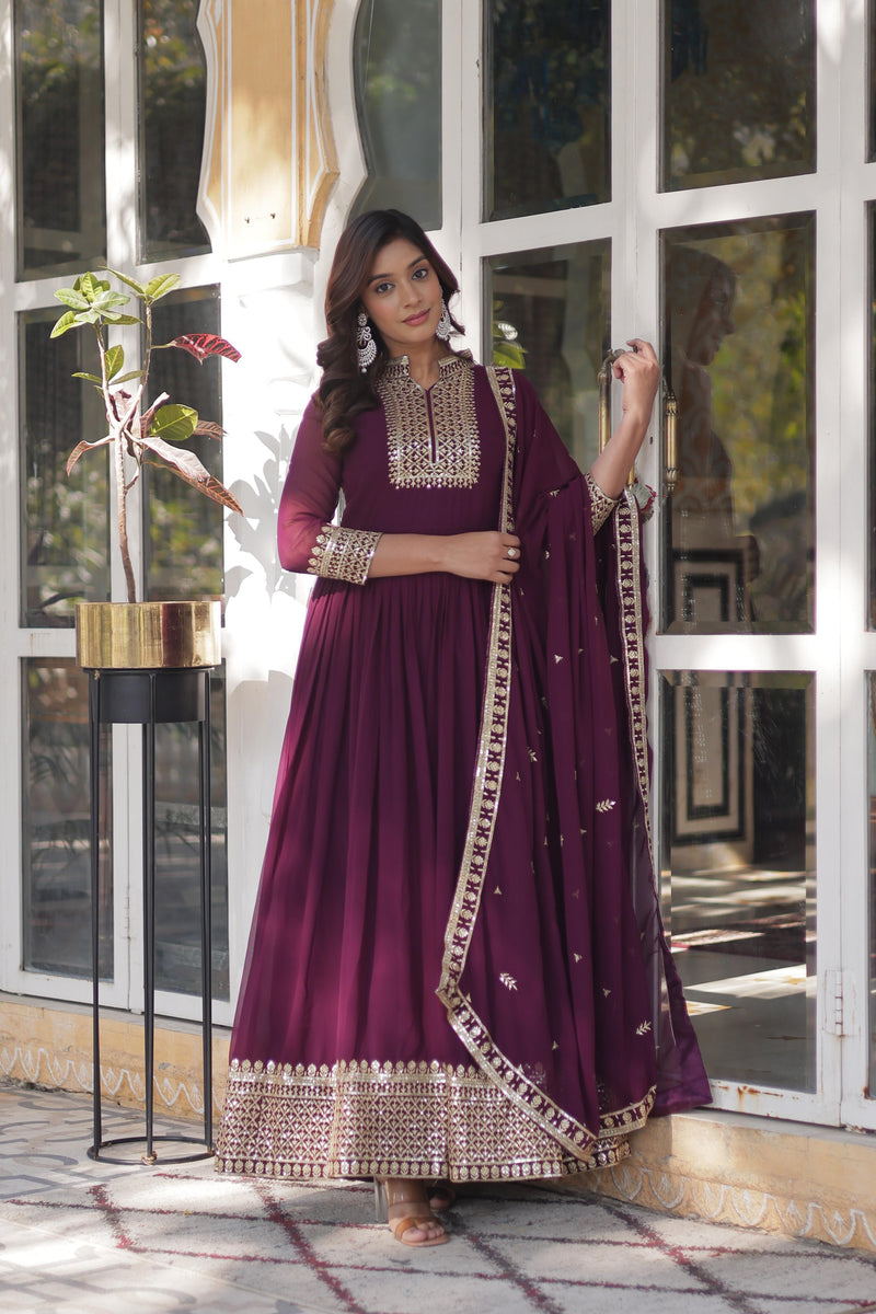 LW 9210 Get Ready To Shine With These Stunning Outfit Gown