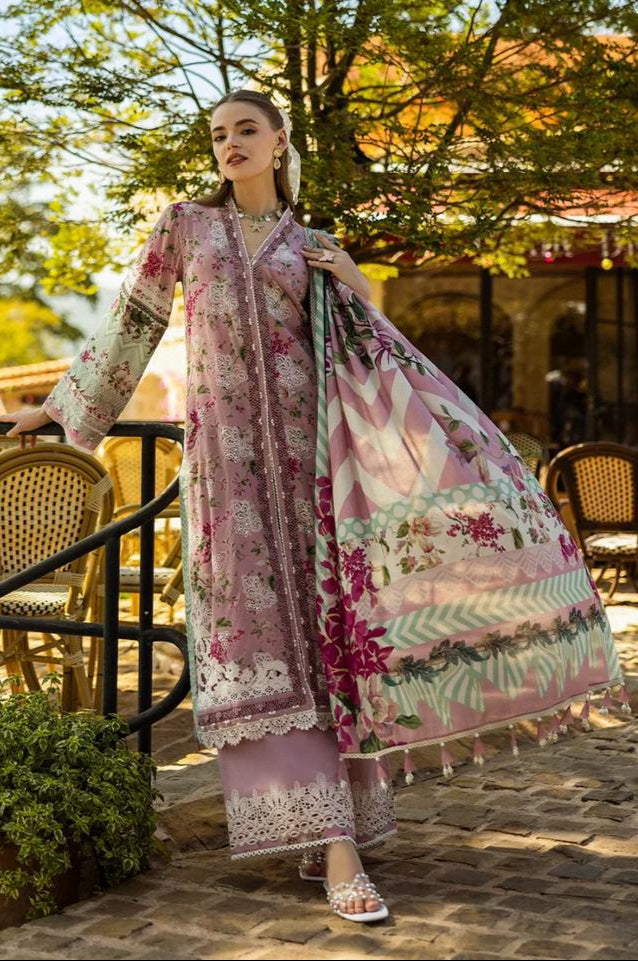 Hazzel 0332 Pure Cotton Print With Heavy Embroidery Work Pakistani Suits