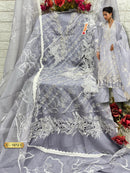 Fepic Rosemeen C 1972 C Organza Embroidered With Hand Work Pakistani Suits